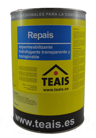 REPAIS, Imperméabilisant hydrofuge transparant avec une autoprotection pour le support d'application.
