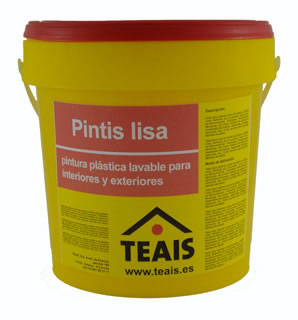 PINTIS LISA , WASHABLE PLASTIC PAINT FOR  INDOORS - OUTDOORS
