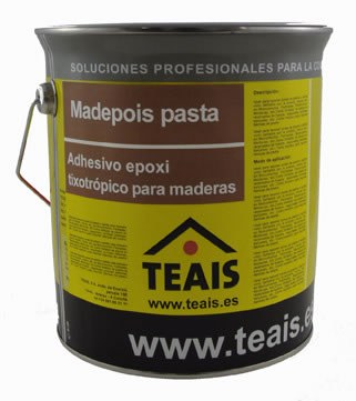 MADEPOIS PASTA , FILLING PASTE AND THIXOTROPIC EPOXY ADHESIVE FOR WOOD.